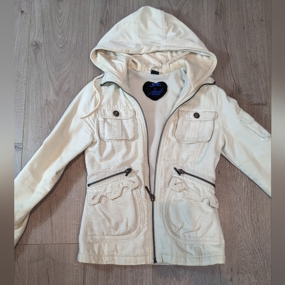 Jack by BB Dakota white denim jacket